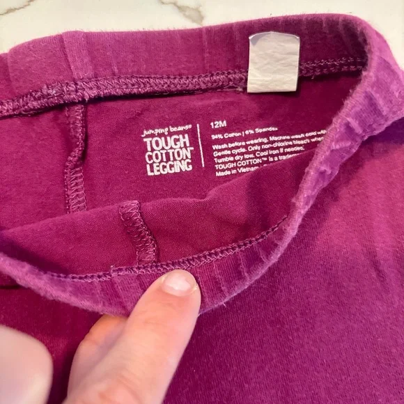 Carter's Olive and Blue Heart Leggings - Picture 10 of 12